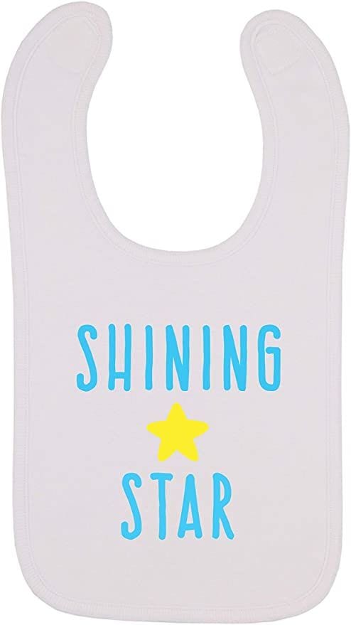 Shining Star, Space Themed Baby Bib