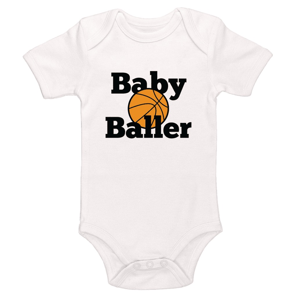 Baby Baller Basketball Themed Bodysuit