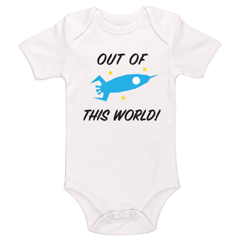 Out Of This World, Space Themed Baby Bodysuit